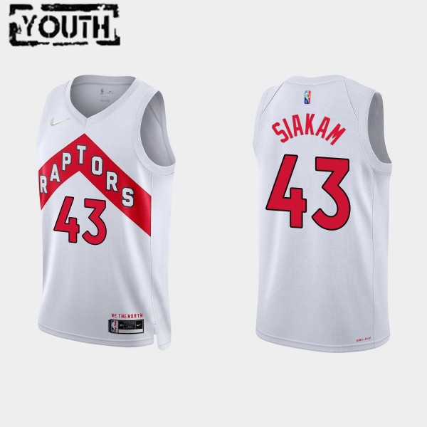 NBA Toronto Raptors Trikot Pascal Siakam 43 Nike 2021-22 Association Edition 75th Anniversary Diamond Swingman - Kinder NBA Toronto Raptors Trikot Pascal Siakam 43 Nike 2021-22 Association Edition 75th Anniversary Diamond Swingman - Kinder